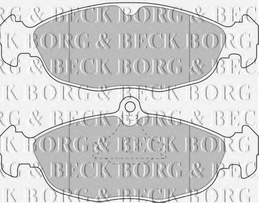 BORG & BECK BBP1791 Комплект гальмівних колодок, дискове гальмо