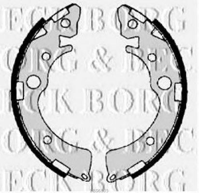 BORG & BECK BBS6303 Комплект гальмівних колодок