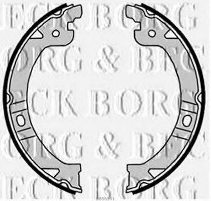 BORG & BECK BBS6341 Комплект гальмівних колодок