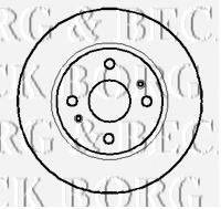 BORG & BECK BBD4059 гальмівний диск