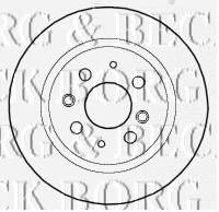 BORG & BECK BBD4461 гальмівний диск