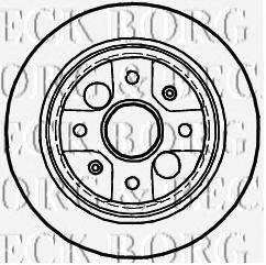 BORG & BECK BBD4988 гальмівний диск