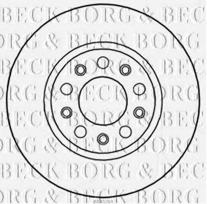 BORG & BECK BBD5204 гальмівний диск