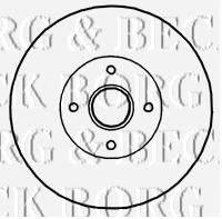 BORG & BECK BBD5897S гальмівний диск