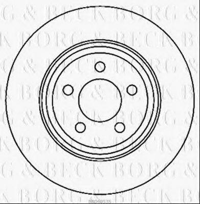 BORG & BECK BBD6053S гальмівний диск
