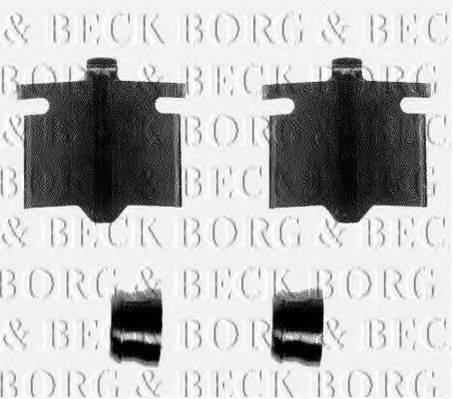 BORG & BECK BBK1046 Комплектуючі, колодки дискового гальма