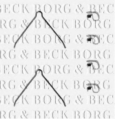 BORG & BECK BBK1077 Комплектуючі, колодки дискового гальма