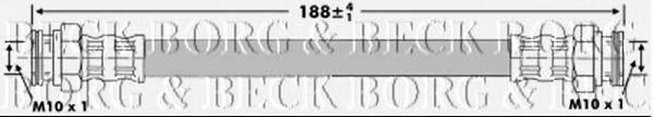 BORG & BECK BBH6952 Гальмівний шланг
