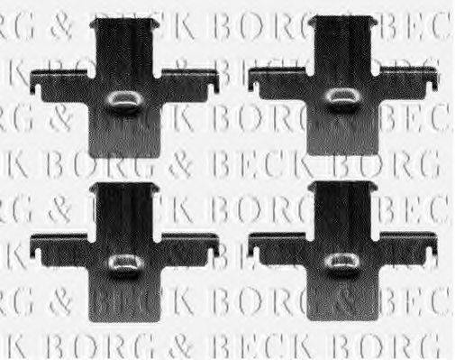 BORG & BECK BBK1116 Комплектуючі, колодки дискового гальма