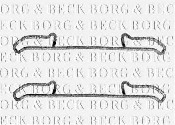 BORG & BECK BBK1137 Комплектуючі, колодки дискового гальма