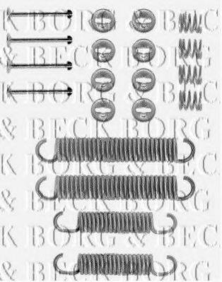 BORG & BECK BBK6046 Комплектуючі, колодки дискового гальма