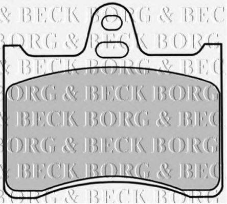 BORG & BECK BBP1277 Комплект гальмівних колодок, дискове гальмо