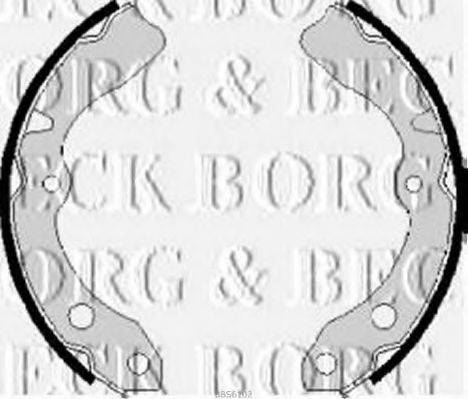 BORG & BECK BBS6102 Комплект гальмівних колодок