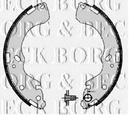 BORG & BECK BBS6277 Комплект гальмівних колодок
