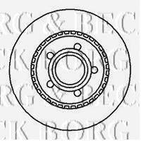 BORG & BECK BBD4116 гальмівний диск