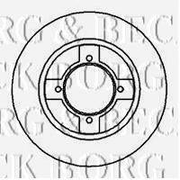 BORG & BECK BBD4549 гальмівний диск