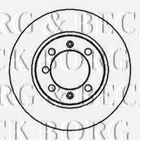 BORG & BECK BBD4851 гальмівний диск