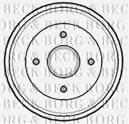 BORG & BECK BBR7141 Гальмівний барабан