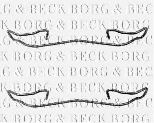 BORG & BECK BBK1039 Комплектуючі, колодки дискового гальма