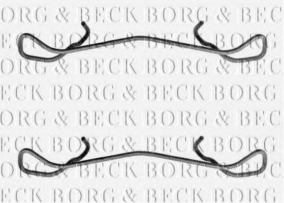 BORG & BECK BBK1170 Комплектуючі, колодки дискового гальма