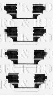 BORG & BECK BBK1270 Комплектуючі, колодки дискового гальма