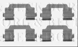 BORG & BECK BBK1278 Комплектуючі, колодки дискового гальма