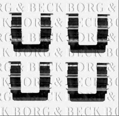BORG & BECK BBK1333 Комплектуючі, колодки дискового гальма