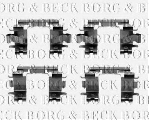 BORG & BECK BBK1344 Комплектуючі, колодки дискового гальма