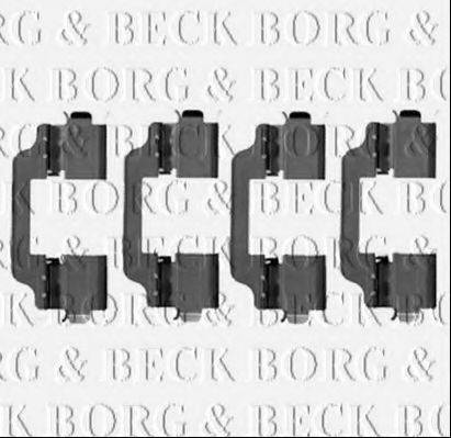 BORG & BECK BBK1539 Комплектуючі, колодки дискового гальма