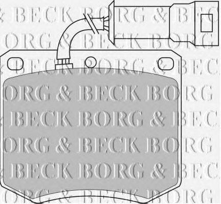 BORG & BECK BBP1052 Комплект гальмівних колодок, дискове гальмо