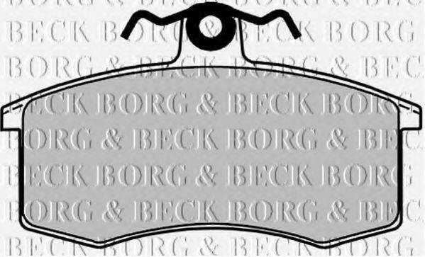 BORG & BECK BBP1053 Комплект гальмівних колодок, дискове гальмо