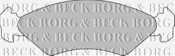 BORG & BECK BBP1112 Комплект гальмівних колодок, дискове гальмо