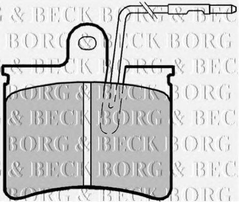 BORG & BECK BBP1169 Комплект гальмівних колодок, дискове гальмо
