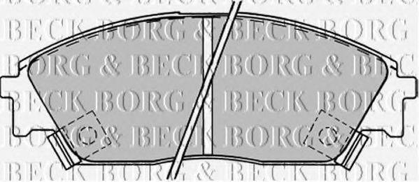 BORG & BECK BBP1232 Комплект гальмівних колодок, дискове гальмо