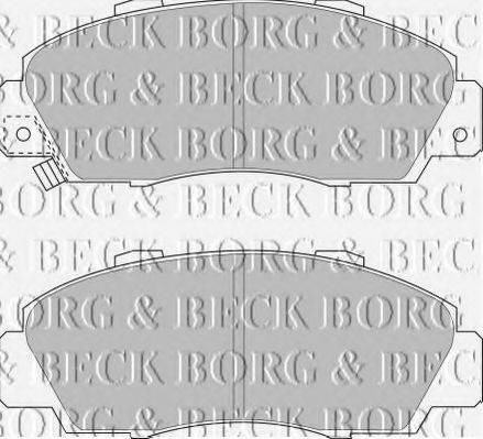 BORG & BECK BBP1389 Комплект гальмівних колодок, дискове гальмо