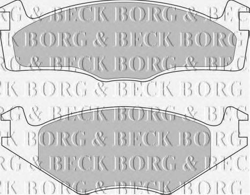 BORG & BECK BBP1531 Комплект гальмівних колодок, дискове гальмо