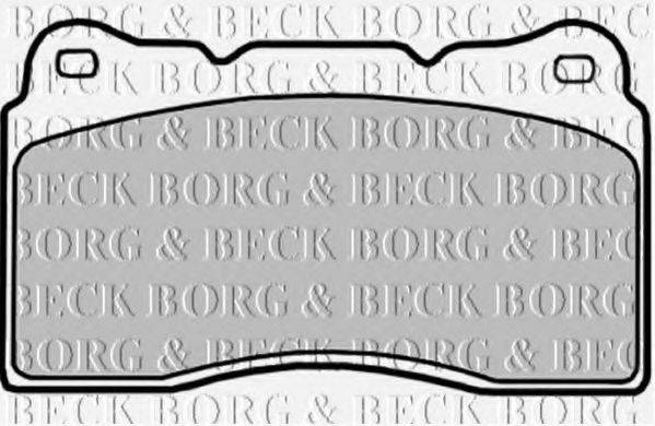 BORG & BECK BBP1784 Комплект гальмівних колодок, дискове гальмо