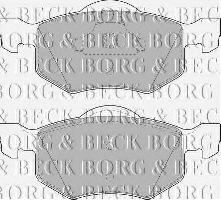 BORG & BECK BBP1858 Комплект гальмівних колодок, дискове гальмо