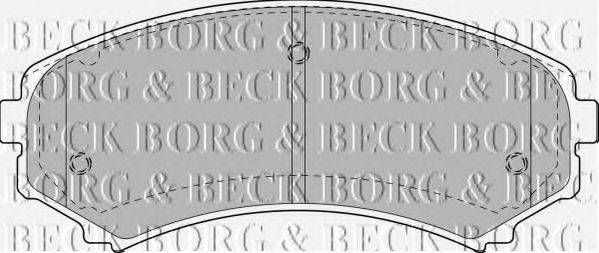 BORG & BECK BBP1891 Комплект гальмівних колодок, дискове гальмо
