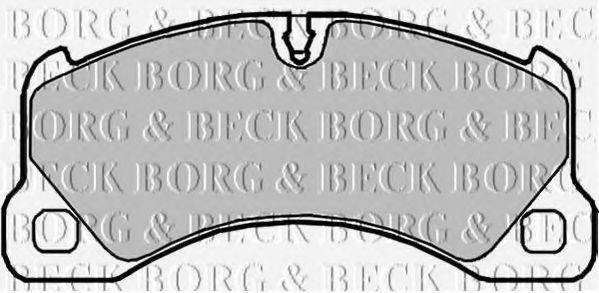 BORG & BECK BBP2101 Комплект гальмівних колодок, дискове гальмо