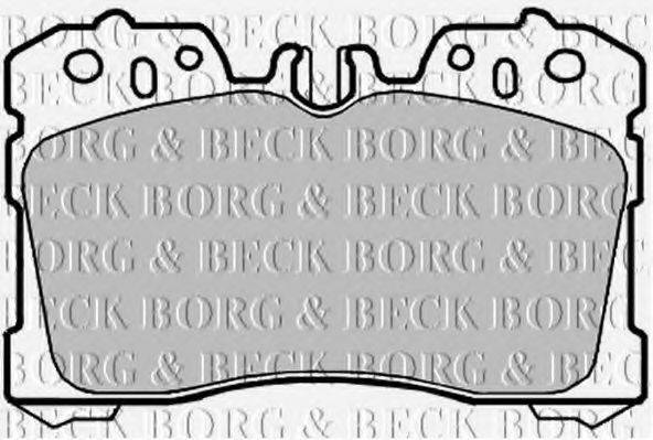 BORG & BECK BBP2127 Комплект гальмівних колодок, дискове гальмо