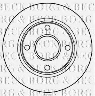 BORG & BECK BBD4025 гальмівний диск