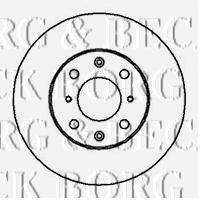 BORG & BECK BBD4035 гальмівний диск