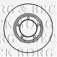 BORG & BECK BBD4161 гальмівний диск