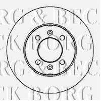 BORG & BECK BBD4204 гальмівний диск