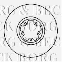 BORG & BECK BBD4221 гальмівний диск