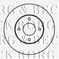 BORG & BECK BBD4232 гальмівний диск