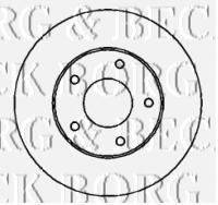 BORG & BECK BBD4327 гальмівний диск