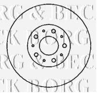 BORG & BECK BBD4346 гальмівний диск