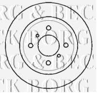 BORG & BECK BBD4392 гальмівний диск